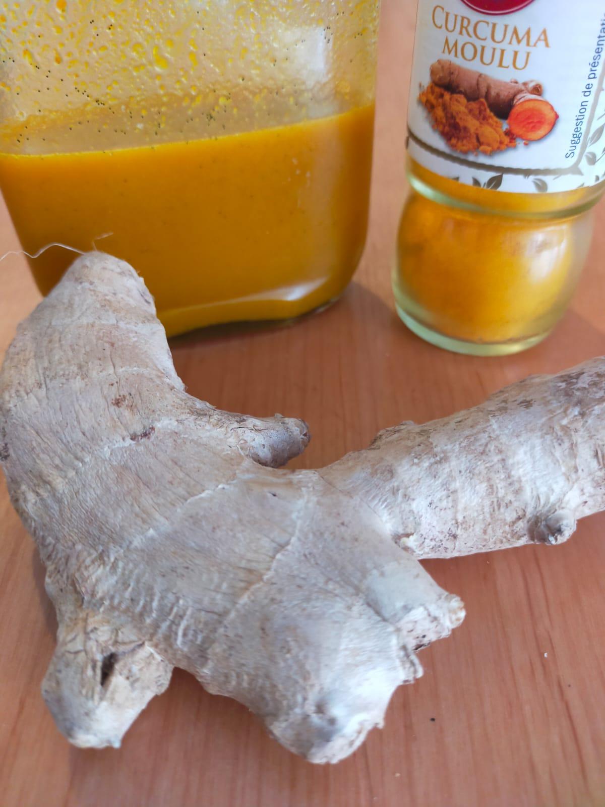 Recette du Sirop au curcuma gingembre